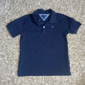 Tommy Hilfiger Navy Kids Polo Shirt Size 7